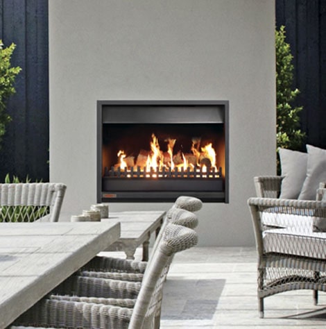 outdoor wood fireplace insert from jetmaster