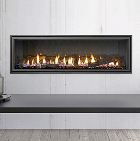 Heat & Glo Mezzo inbuilt gas fireplace