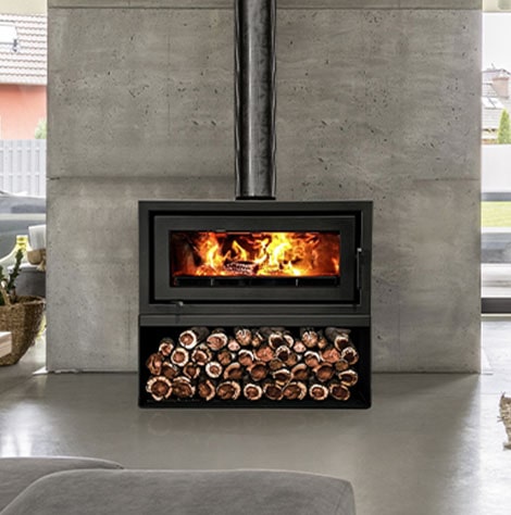 free standing wood fire by kemlan
